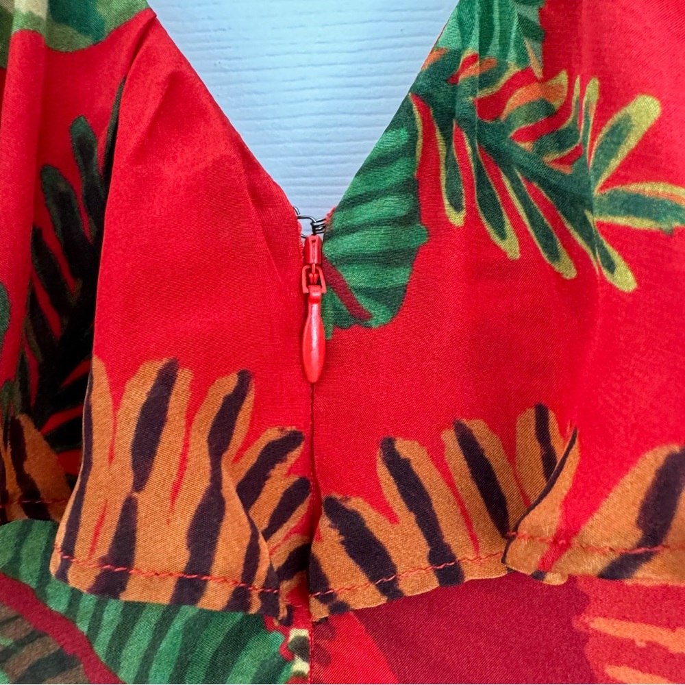 FARM Rio Red Forest Birds Maxi Dress - Picture 10 of 15